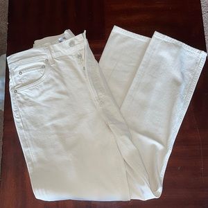 New AGOLDE high rise straight white jeans !